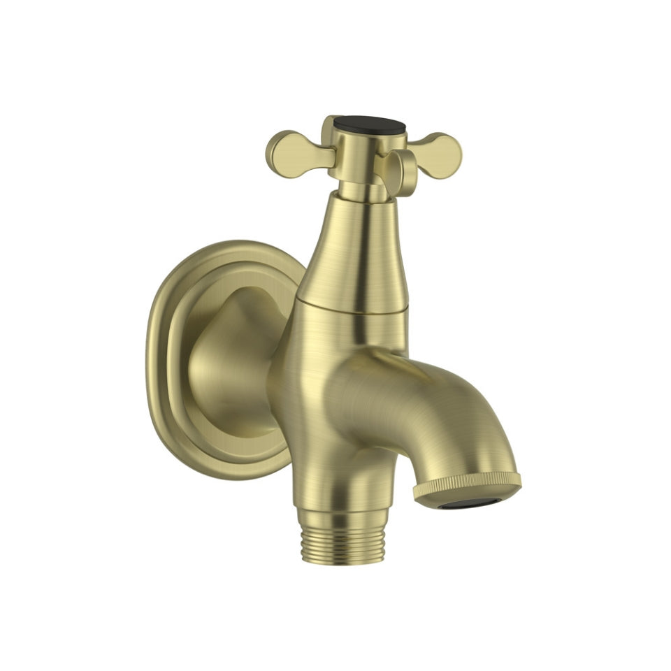 Jaquar Queens Prime 2-Way Bib Cock - Antique Bronze