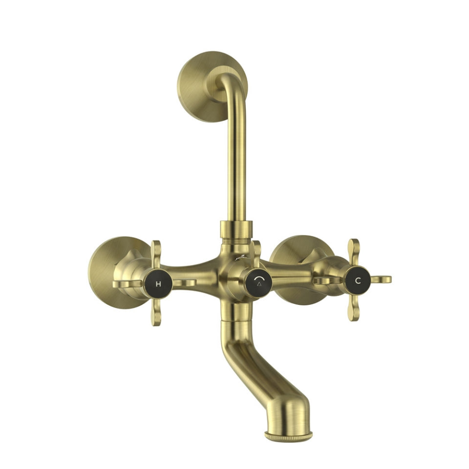 Jaquar Queens Prime Wall Mixer with Provision For Overhead Shower - Antique Bronze