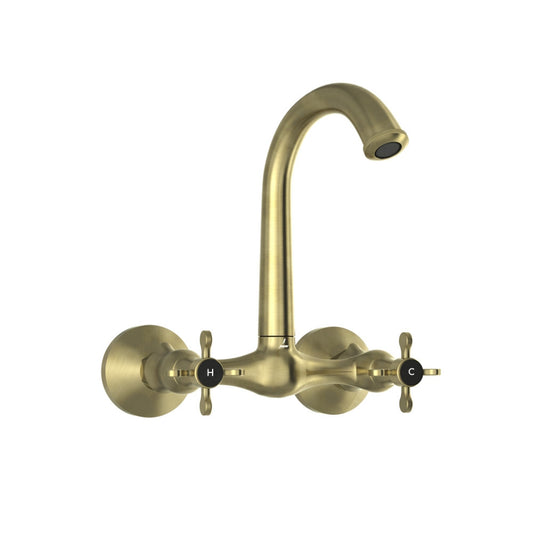 Jaquar Queens Prime Sink Mixer with Short Swinging Spout - Antique Bronze