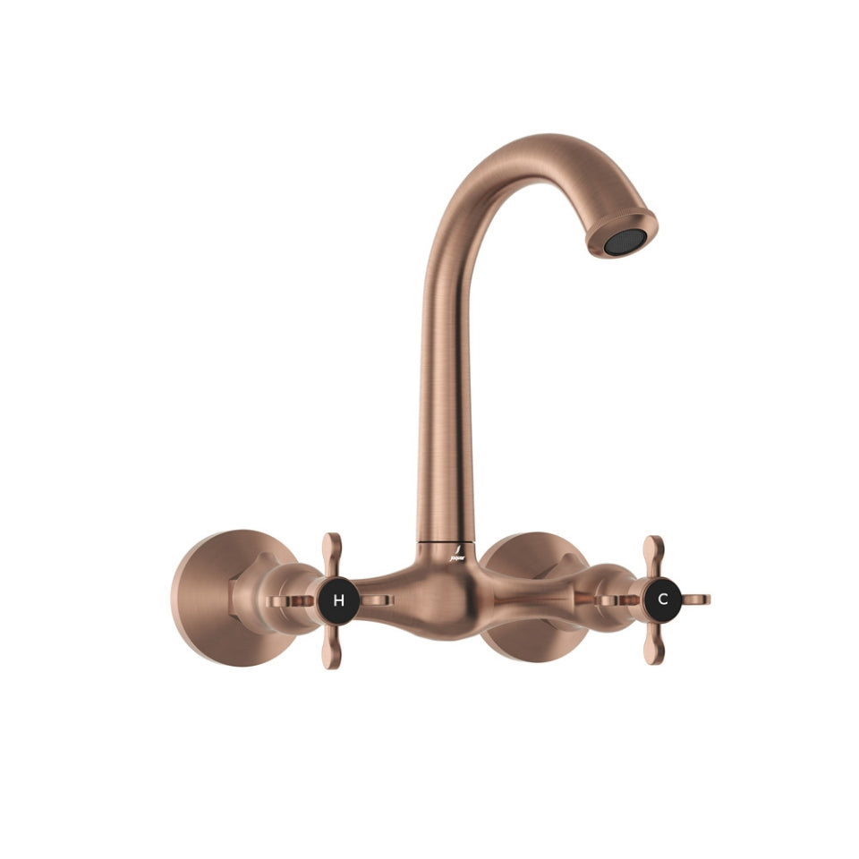 Jaquar Queens Prime Sink Mixer with Short Swinging Spout - Antique Copper