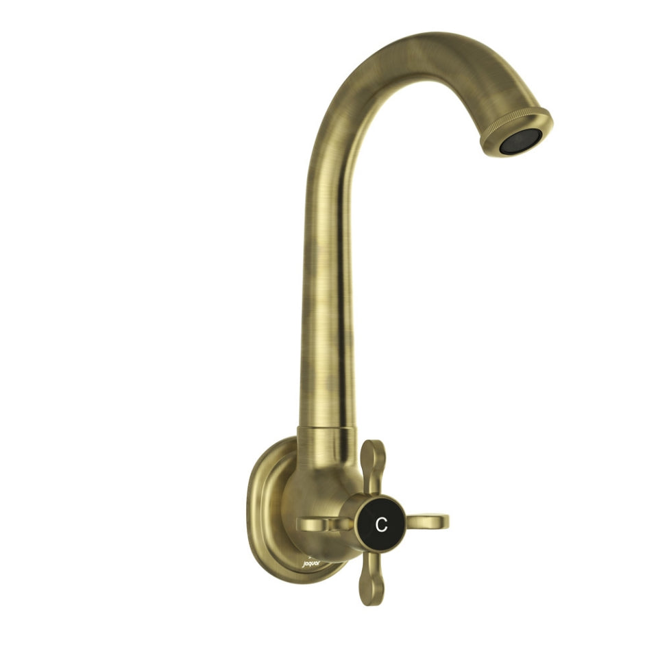 Jaquar Queens Prime Sink Cock with Regular Swinging Spout - Antique Bronze