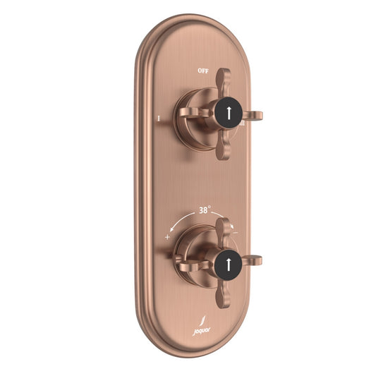 Jaquar Queens Prime Aquamax Thermostatic Shower Mixer - Antique Copper