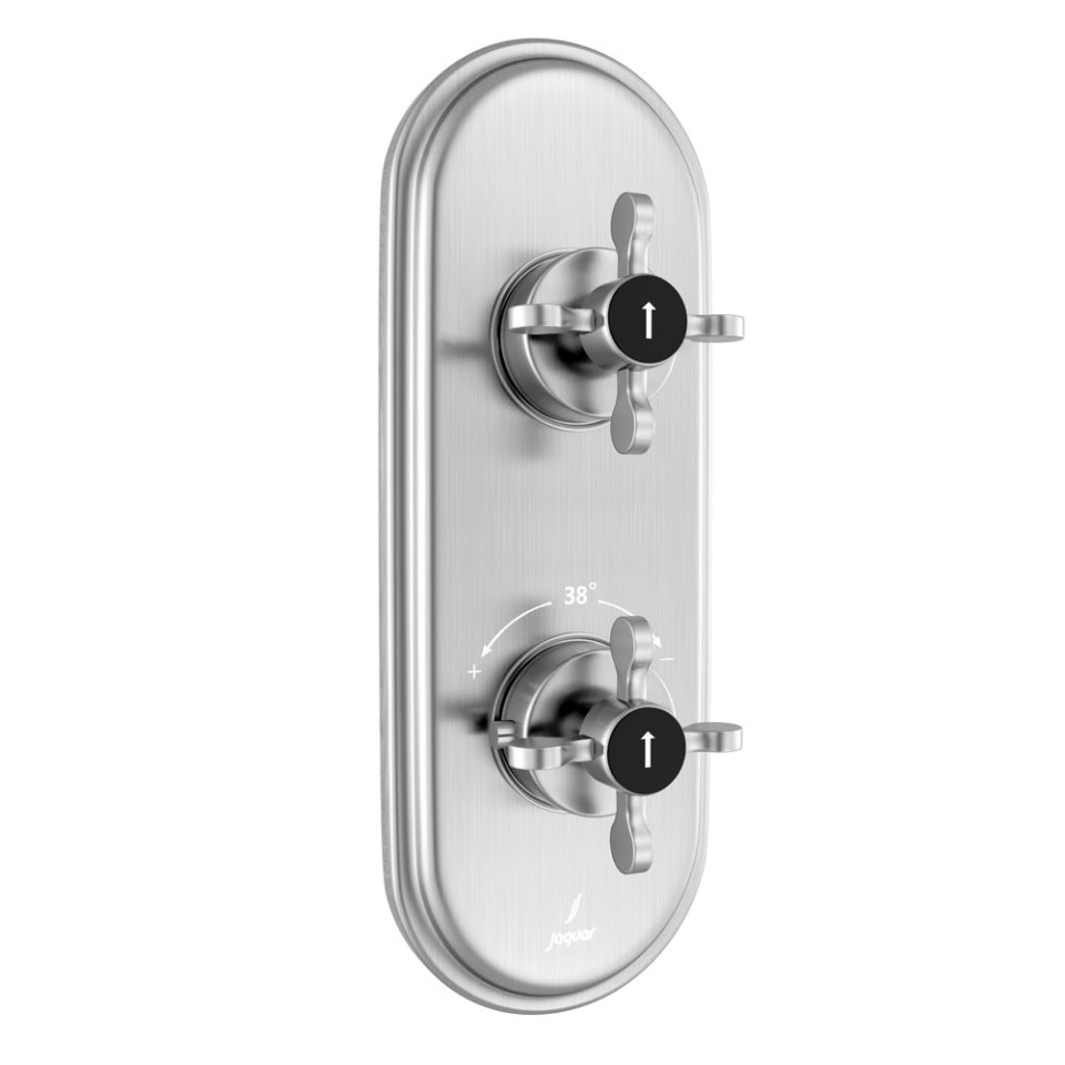 Jaquar Queens Prime Aquamax Thermostatic Shower Mixer - Stainless Steel