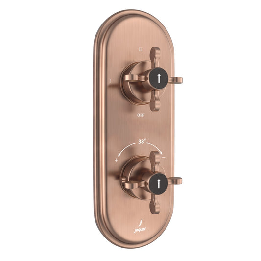 Jaquar Queens Prime Aquamax Thermostatic Shower Mixer - Antique Copper