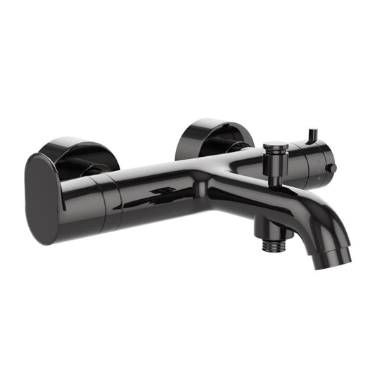 Jaquar Opal Prime Exposed Bath Shower Mixer (Wall Mounted) - Black Chrome (OPP-BCH-15657PM)