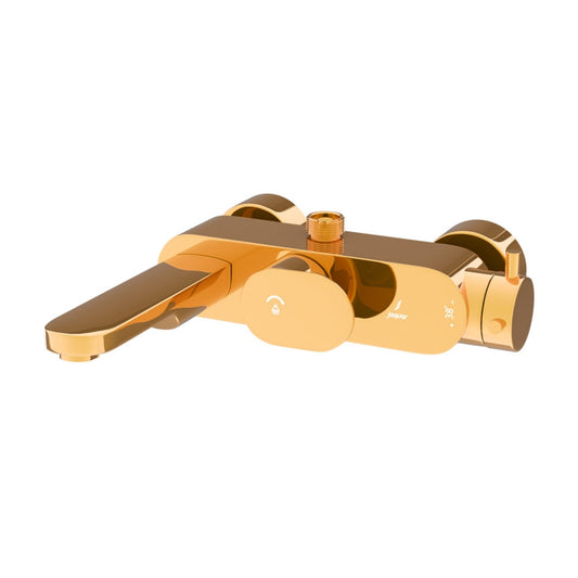 Jaquar Opal Prime Exposed Thermostatic Bath & Shower Mixer - Gold Bright PVD (OPP-GBP-15615PM)