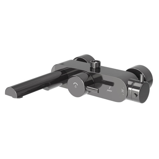 Jaquar Florentine Prime Exposed Thermostatic Bath & Shower Mixer - Black Chrome (FLP-BCH-5615PM)
