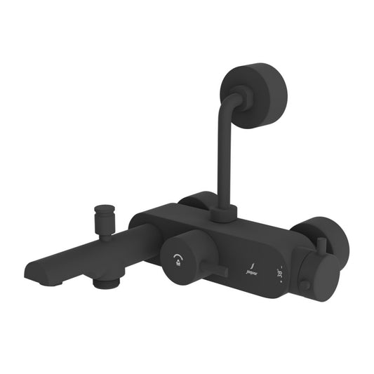 Jaquar Florentine Prime Exposed Thermostatic Bath & Shower Mixer 3-in-1 - Black Matt (FLP-BLM-5663PMWBP)