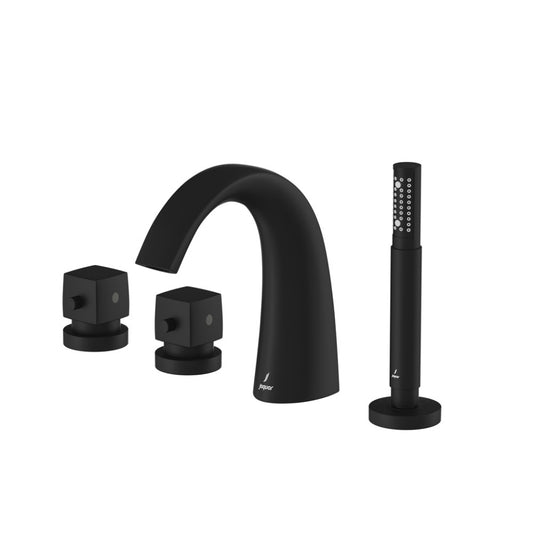 Jaquar Thermostatic Bath and Shower Mixer - Black Matt (ARC-BLM-87677)