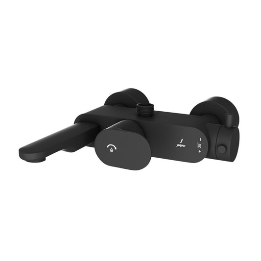 Jaquar Opal Prime Exposed Thermostatic Bath & Shower Mixer - Black Matt (OPP-BLM-15615PM)