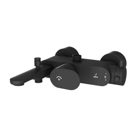 Jaquar Opal Prime Exposed Thermostatic Bath & Shower Mixer 3-in-1 System - Black Matt (OPP-BLM-15663PM)