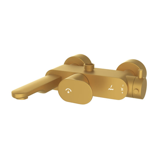 Jaquar Opal Prime Exposed Thermostatic Bath & Shower Mixer - Gold Matt PVD (OPP-GMP-15615PM)