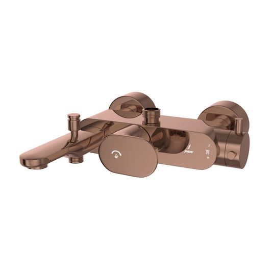 Jaquar Opal Prime Exposed Thermostatic Bath & Shower Mixer 3-in-1 System - Blush Gold Bright PVD (OPP-BGP-15663PM)