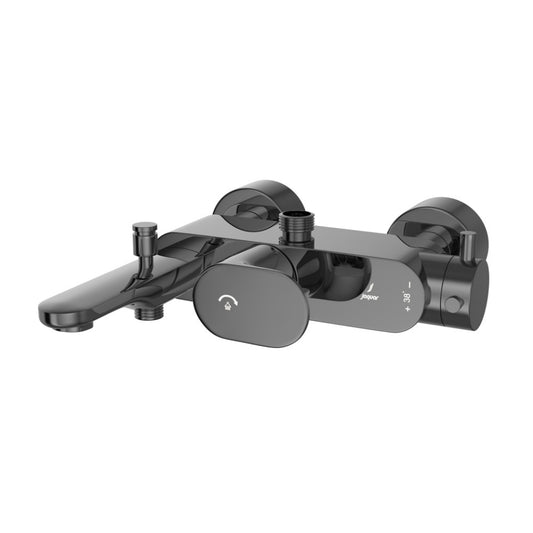 Jaquar Opal Prime Exposed Thermostatic Bath & Shower Mixer 3-in-1 System - Black Chrome (OPP-BCH-15663PM)