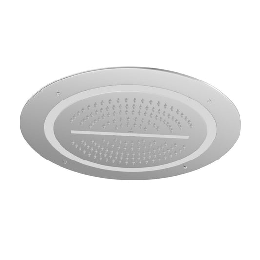 Jaquar Duoflo Shower Round Shape (OHS-BMP-1677) - shown in Chrome finish; supplied in Blush Gold Matt PVD