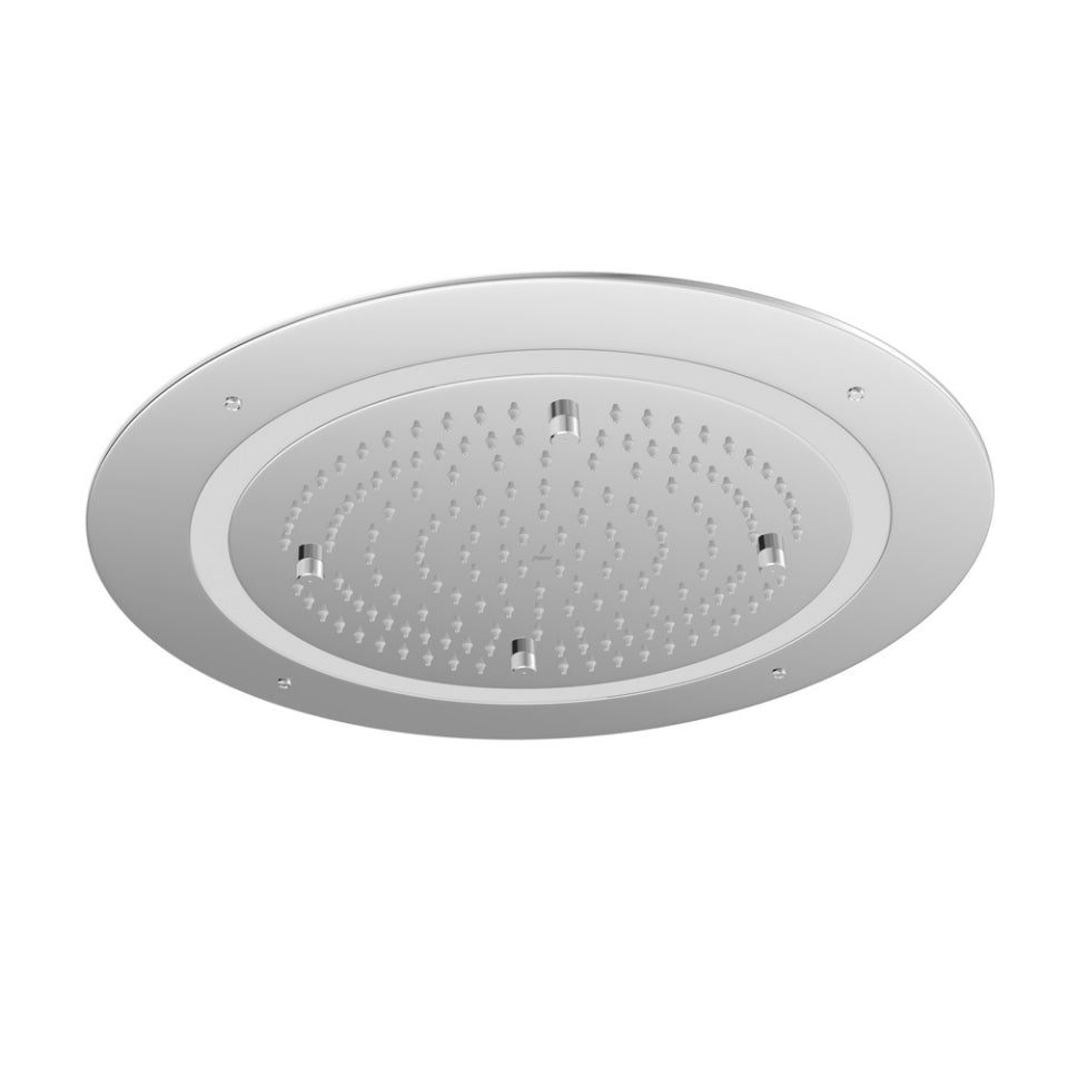 Jaquar Duoflo Shower Round Shape (OHS-BMP-1675) - shown in Chrome finish; supplied in Blush Gold Matt PVD