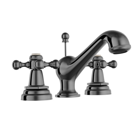 Jaquar Queens 3-Hole Basin Mixer - Black Chrome (QQT-BCH-7191)