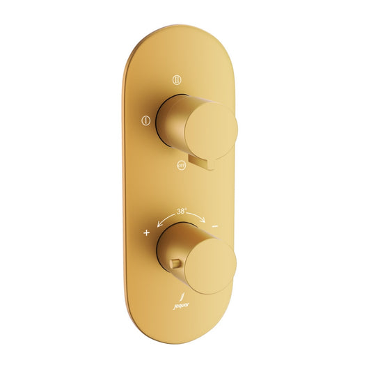 Jaquar Laguna Aquamax Thermostatic Shower Mixer With 3-Way Diverter - Gold Matt PVD (LAG-GMP-91683NK)