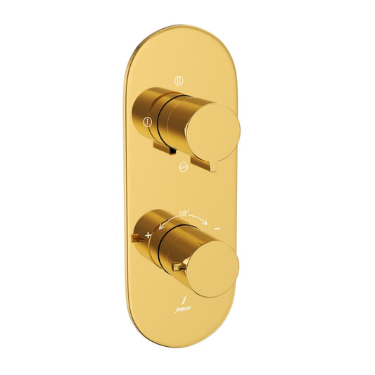Jaquar Laguna Aquamax Thermostatic Shower Mixer With 3-Way Diverter - Gold Bright PVD (LAG-GBP-91683NK)