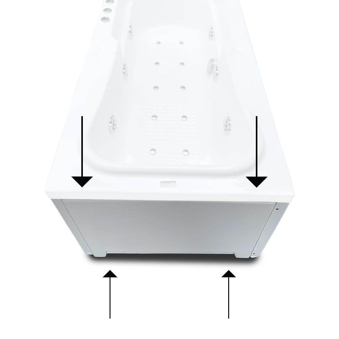Jaquar Side Panel Suitable For Kubix / Alive - White (JWA-WHT-SP80X) - illustrative image