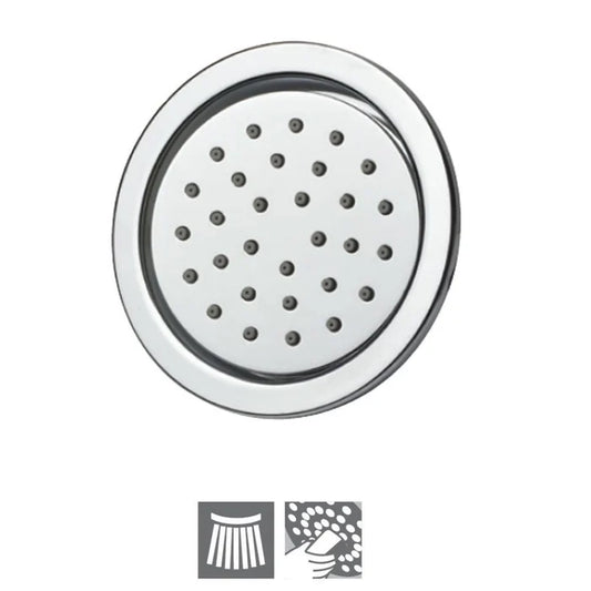 Jaquar Body Shower ø120mm Round Shape (BSH-BMP-1761) - shown in Chrome finish; supplied in Blush Gold Matt PVD