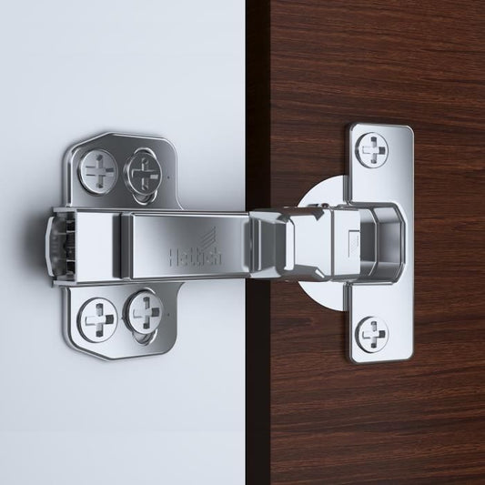 Hettich Onsys 4447i Silent Hinge For Cabinets and Doors (with Mounting Plates & Cover Caps)