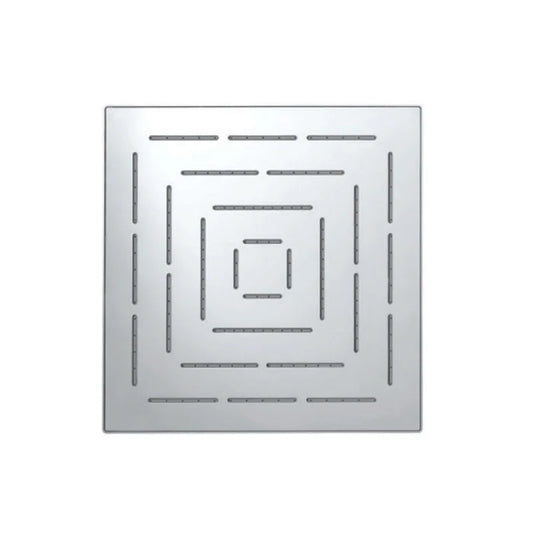 Jaquar Square Shape Single Flow Maze Overhead Shower (OHS-BGP-1605PD) - shown in Chrome finish; supplied in Blush Gold Bright PVD