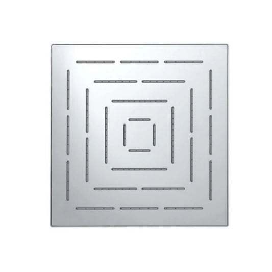 Jaquar Square Shape Maze Overhead Shower (OHS-BMP-1619PD) - shown in Chrome finish; supplied in Blush Gold Matt PVD