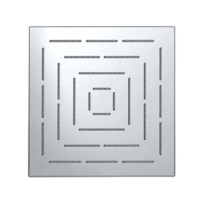 Jaquar Square Shape Single Flow Maze Overhead Shower (OHS-BMP-1639PD) - shown in Chrome finish; supplied in Blush Gold Matt PVD