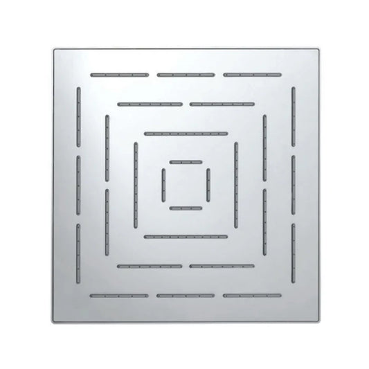 Jaquar Square Shape Single Flow Maze Overhead Shower (OHS-BMP-1639PD) - shown in Chrome finish; supplied in Blush Gold Matt PVD