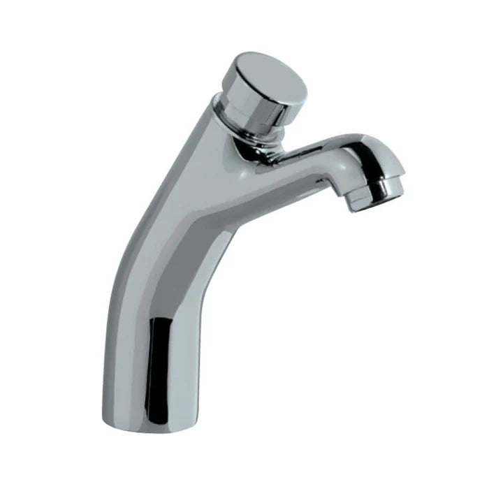 Jaquar Pillar Cock Auto Closing System (PRS-SSF-031L65) - shown in Chrome finish; supplied in Stainless Steel