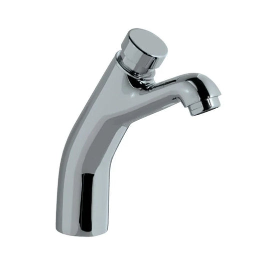Jaquar Pillar Cock Auto Closing System (PRS-SSF-031L65) - shown in Chrome finish; supplied in Stainless Steel