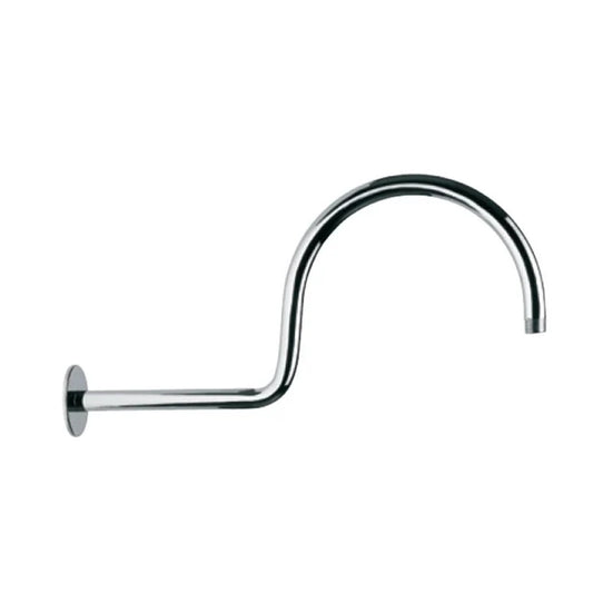 Jaquar Victorian Shower Arm (SHA-GMP-485) - shown in Chrome finish; supplied in Gold Matt PVD