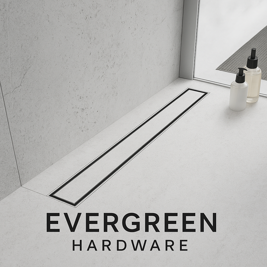 Tile Insert Shower Drain Channel With Cockroach Trap (12"-18"-24"-36"-48")